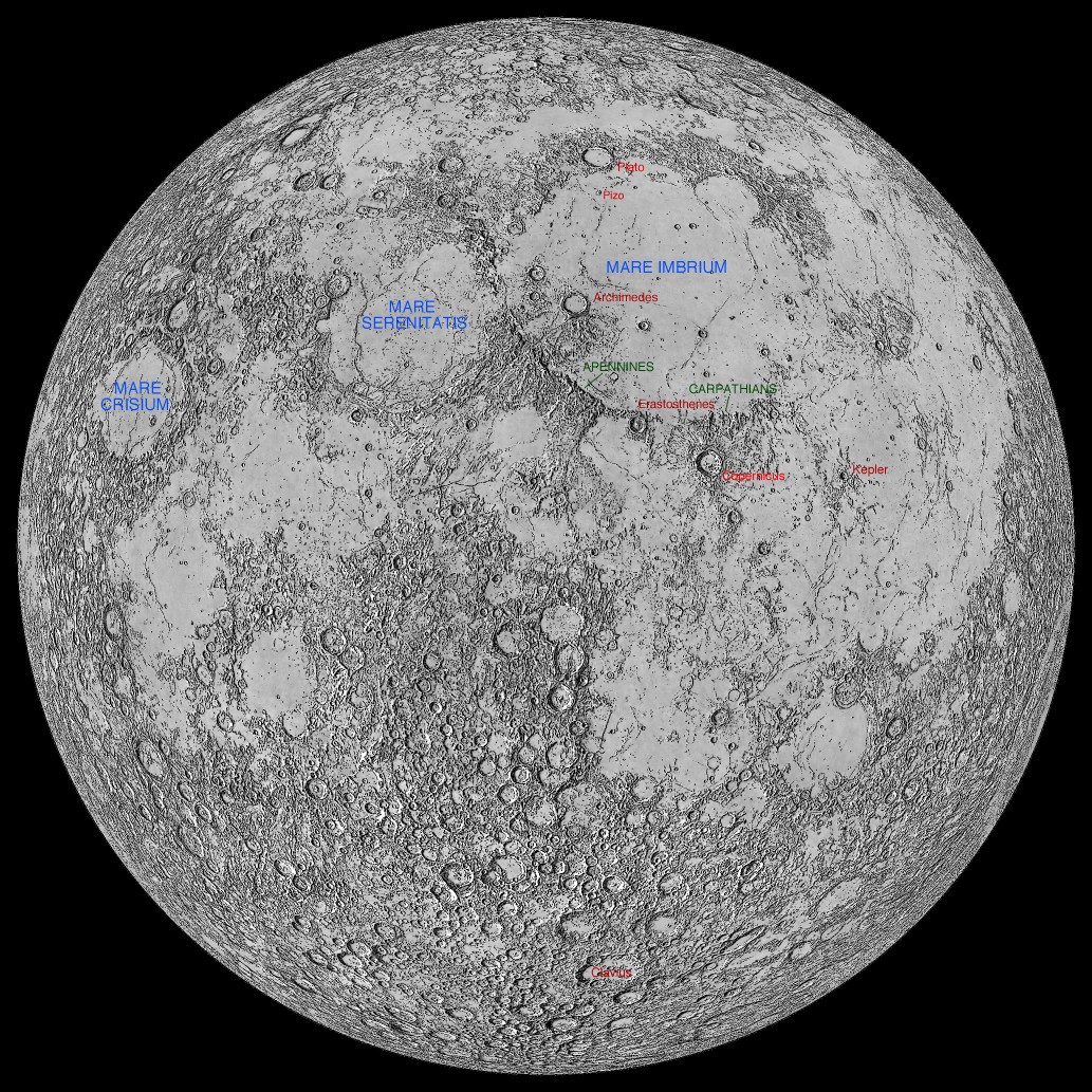 Lunar Features Named